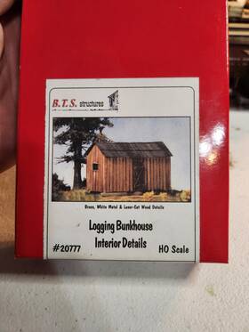 20777 Bts B.t.s Structures Ho Scale Logging Bunkhouse Interior Details Kit #20777 Unopened