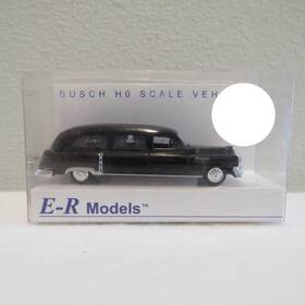 040-92503 Busch Ho E-r Models 1952 Cadillac Hearse Bates Funeral Black