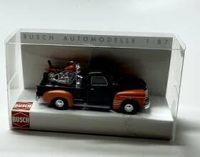 48200-128 Busch Very Rare Nip Automodelle Truck And Motorcycle No. 48200 - 128 Ho 1/87 Scale