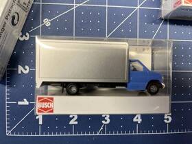 E-350 Busch 89116 Ho 1/87 Scale Ford Utility Van In Gray And Light Blue Finish