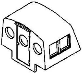 190-452 Cal Scale Ho Prr Modern Inch Dog House Brass Casting
