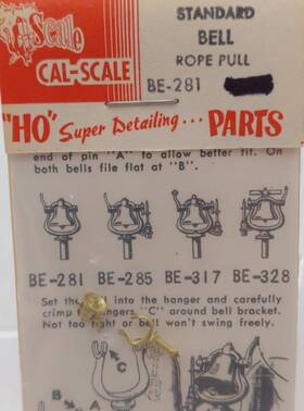 Be-281 Cal Scale Ho Standard Bell Rope Pull Brass Kit