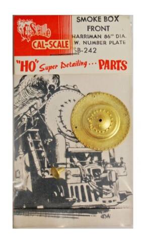 Sb-242 Cal Scale Ho 86 Inch Diameter Smoke Box Front With Number Plate