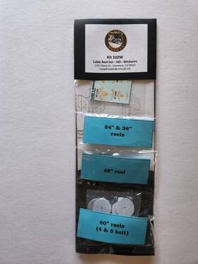 102w Camp 8 Models Ho Scale Cable Reel Set Kit