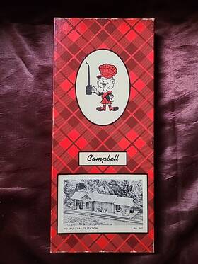 367-1695 Campbell Vintage Scale Model Ho Skull Valley Station Partially Started