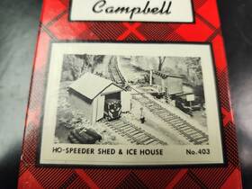 403-795 Campbell Ho Scale Models Speeder Shed And Ice House Craftsman Kit #403-795