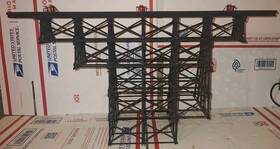 751-450 Campbell Scale Models Ho Kit - Timber Trestle Built 20ftw 10ftt