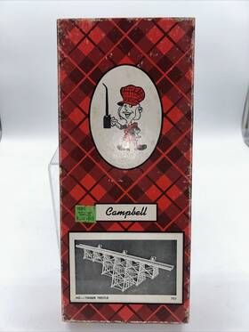 751-495 Campbell Scale Models Ho Timber Trestle Kit Opened 751-495 Campbell Scale Models Ho Timber Trestle Kit Opened