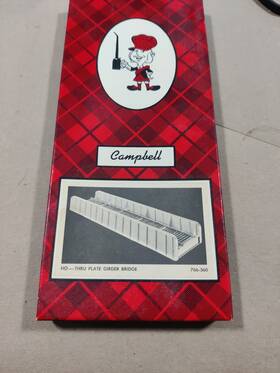 766-360 Campbell Scale Models Thru Plate Girder Bridge Ho
