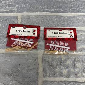 930-75 Campbell Scale Models 930 Park Benches 2 Pks Of 4 Ho 12 Total Plastic/wood 930-75 Campbell Scale Models 930 Park Benches 2 Pks Of 4 Ho 12 Total Plastic/wood