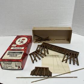 302-395 Campbell Scale Models Ho Kit #302-395 Open Deck Pile Trestle Built Read