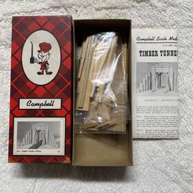 351-175 Campbell Scale Models Ho Timber Tunnel Portal Building Kit