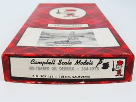 354-1075 Campbell Scale Models Ho 1/87 Kit Timber Oil Derrick