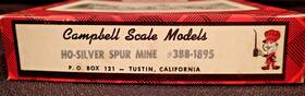 388-1895 Campbell Scale Models #388-1895 Ho Silver Spur Mine Sealed Unbuilt Complete