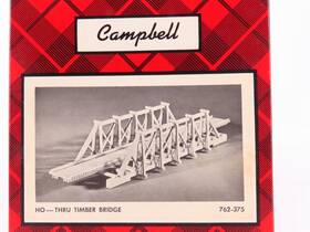 762-375 Campbell Scale Models Ho Kit #762-375 Thru Timber Bridge
