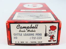 781-225 Campbell Scale Models Ho 1/87 Kit Cattle Loading Pens