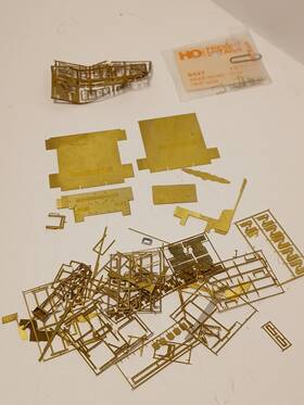 Tc-1502 Cannon & Co. And Company Brass Anthern Cab Kit Ho Scale Detail Part Lot