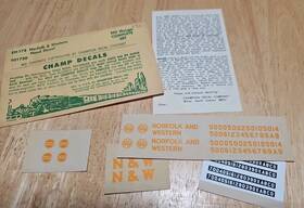 Eh173 Champ Decals Ho Scale N&w Diesel Loco Orange