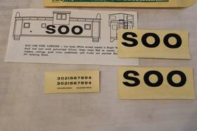 Hc-474 Champ Decals Ho Scale Soo Line Caboose Decal Set #hc-474