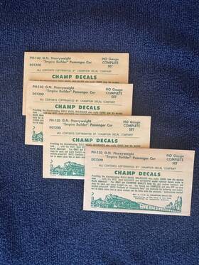 Ph-130 Champ Decals Ho Scale Great Northern Empire Builder Passenger Car