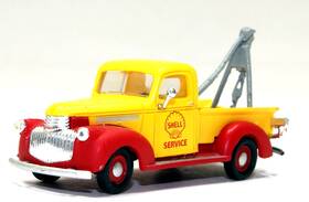 30395 Ckassic Metal Works-cmw- Mini Metals Cmw-chevrolet 1941-46 Tow Truck 1 87 Ho-shell Oil Chevy-rtr-built-wrecker-layout