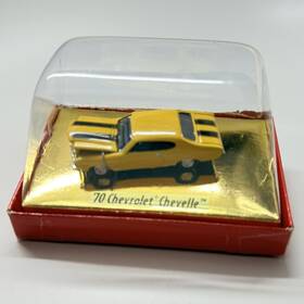 30108 Classic Metal Works Mini Metals 70 Chevy Chevelle Yellow Ho Scale 1 87
