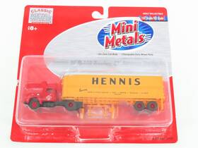 31101 Classic Metal Works Ho Scale Cmw Mini Metals Hennis Tractor With 32ft Aero Van Trailer Set