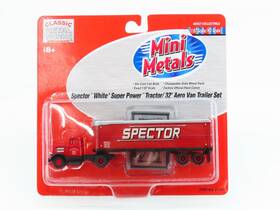 31134 Classic Metal Works Ho Scale Cmw Mini Metals Spector Tractor With 32ft Aero Van Trailer Set