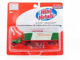 31135 Classic Metal Works Ho Cmw Mini Metals Consolidated Freightways Tractor With 32ft Trailer Set