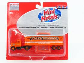 31145 Classic Metal Works Ho Cmw Mini Metals Coles Express Tractor With 32ft Aero Van Trailer Set