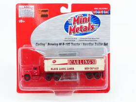 31149 Classic Metal Works Ho Scale Cmw Mini Metals Carling Brewing Tractor With Aerovan Trailer Set