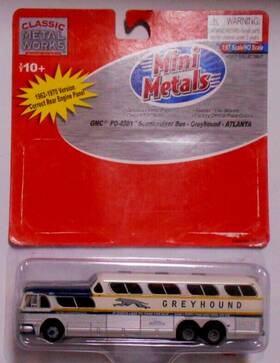 33107 Classic Metal Works Ho Mini Metals Gmc Greyhound Bus Atlanta Read
