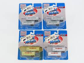 51105 Classic Metal Works 51106 Lot Of 4 Packs N 1/160 Cmw Mini Metals Mid-states And Cooper-jarrett Trailer Sets
