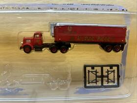 Classic Metal Works 658819511400 Cmw Mini Metals A&p White Super Power Tractor 32 Aero Van Trailer - 1 160