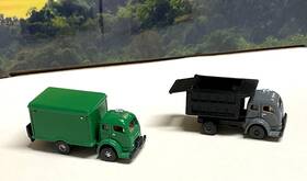Classic Metal Works 658819523014 2 Cmw Mini Metals N Scale Trucks White 3000 Box Truck Dump 1 160