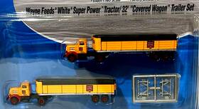 Classic Metal Works -cmw-mimi Metals Rtr 658819511301 Mini Waynes Feeds White Super Power Tractors An 2 Covered Wagon Trailers Classic Metal Works -cmw-mimi Metals Rtr 658819511301 Mini Waynes Feeds White Super Power Tractors An 2 Covered Wagon Trailers