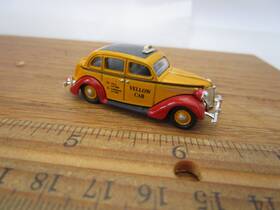 30199 Classic Metal Works Cmw Mini Metals Ho 1/87 Scale Ft36 Ford Sedan Yellow Cab Co Taxi For Train Layout 30199 Classic Metal Works Cmw Mini Metals Ho 1/87 Scale Ft36 Ford Sedan Yellow Cab Co Taxi For Train Layout