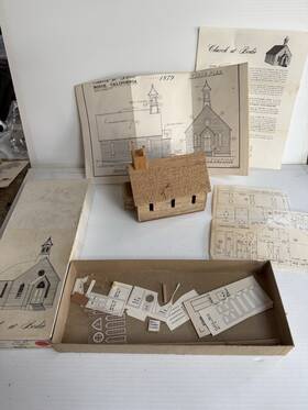 Cm-21 Classic Miniatures Ho Scale Church At Bodie -see Description