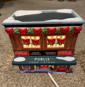 L1393 Coca-cola Town Square Collection Publix Food Store -lighted Building