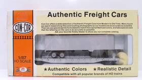 0001-009150 Con-cor 1 87 Ho Scale 54ft Undecorated Train Flatcar With Trailer Read