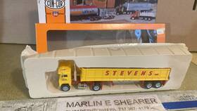 0004-001002 Con-cor Ho Herpa Stevens Trucking Tractor And Dump Trailer 0004-001002 Con-cor Ho Herpa Stevens Trucking Tractor And Dump Trailer