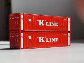 0004-005235 Con-cor N Scale K-line 45ft Sea Containers 0004-005235 Con-cor N Scale K-line 45ft Sea Containers