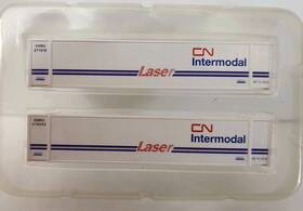 480005 Con-cor N 1 160 48ft Intermodal Sea Container Canadian National Cn - 2 Pack