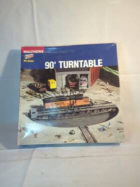 933-3171 Cornerstone 90 Ft Manual Turntable Steam / Diesel Era - Ho Scale Plastic Kit Incomplete