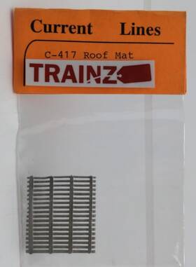 C-417 Current Lines O Scale Unpainted Metal Roof Mat Large One Piece