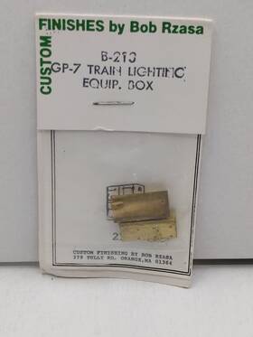 B-213 Custom Finishing Ho Scale Brass Gp7 Train Lighting Equipment Box