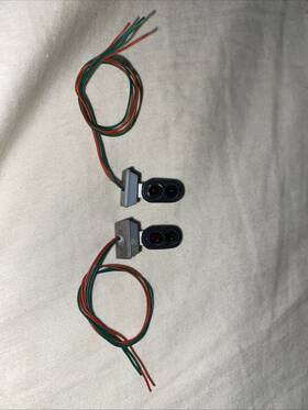 1h213bv0 D5 Dem Model Smiths Ho Scale Traffic Light / Signal - Red/green Vertical With Metal Bezel