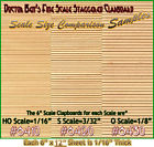 48-on30-on3 Dbz6431 Doctor Bens Scale Consortium Random Wood Staggered Clapboard Sheet Long