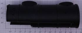 10016-12blkx Delton 2-8-0 C-16 Flat Black Boiler Shell With Flaws