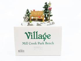 52654 Department 56 Village #52654 Inch Mill Creek Park Bench Scene 52654 Department 56 Village #52654 Inch Mill Creek Park Bench Scene